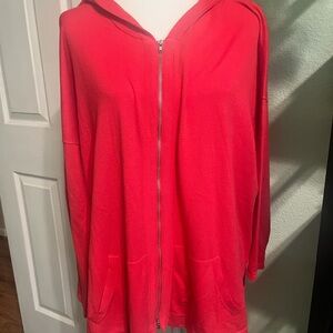 CAbi Red Zip-Up Hoodie